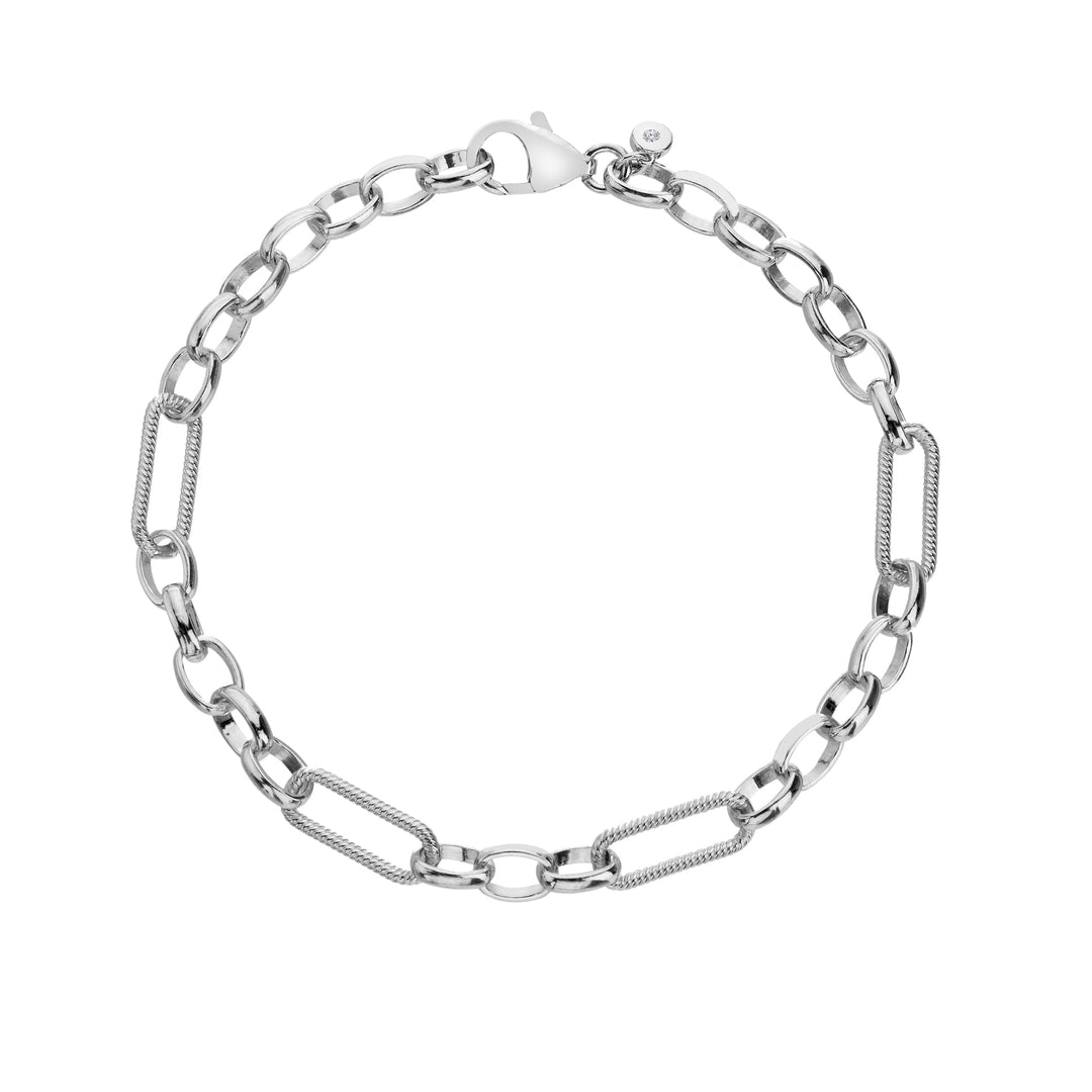 Sterling Silver HD X TG Statement Link Bracelet DL682Hot Diamonds x Tasha GhouriDL682