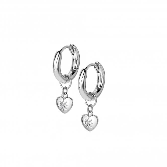 Sterling Silver Heart Earrings DE718Hot DiamondsDE718