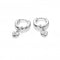 Sterling Silver Heart Earrings DE718Hot DiamondsDE718
