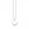 Sterling Silver Heart Necklace KE2128 - 001 - 21 - L45VThomas Sabo Sterling SilverKE2128 - 001 - 21 - L45V