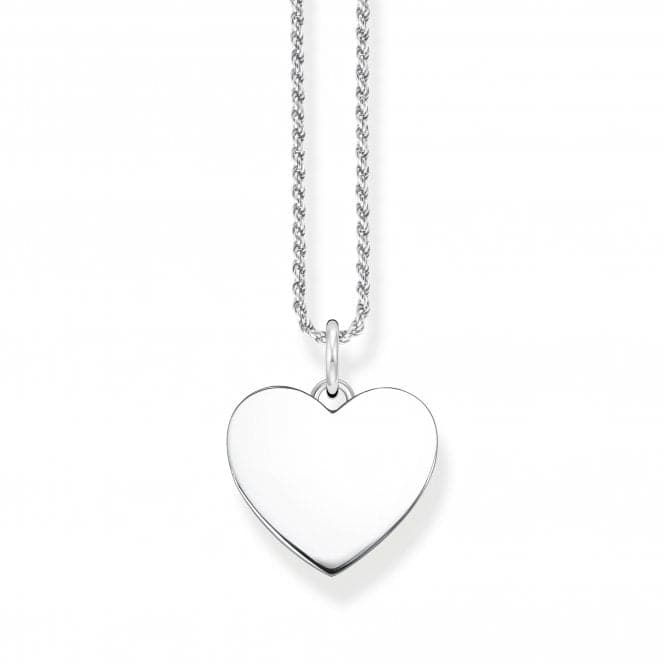 Sterling Silver Heart Necklace KE2132 - 001 - 21 - L50Thomas Sabo Sterling SilverKE2132 - 001 - 21 - L50