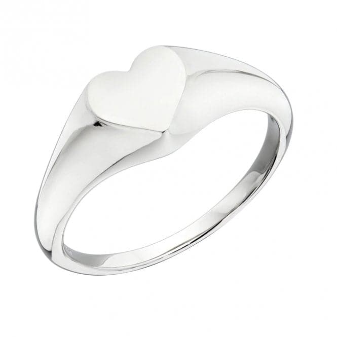 Sterling Silver Heart Signet Ring R3797Fiorelli SilverR3797 52