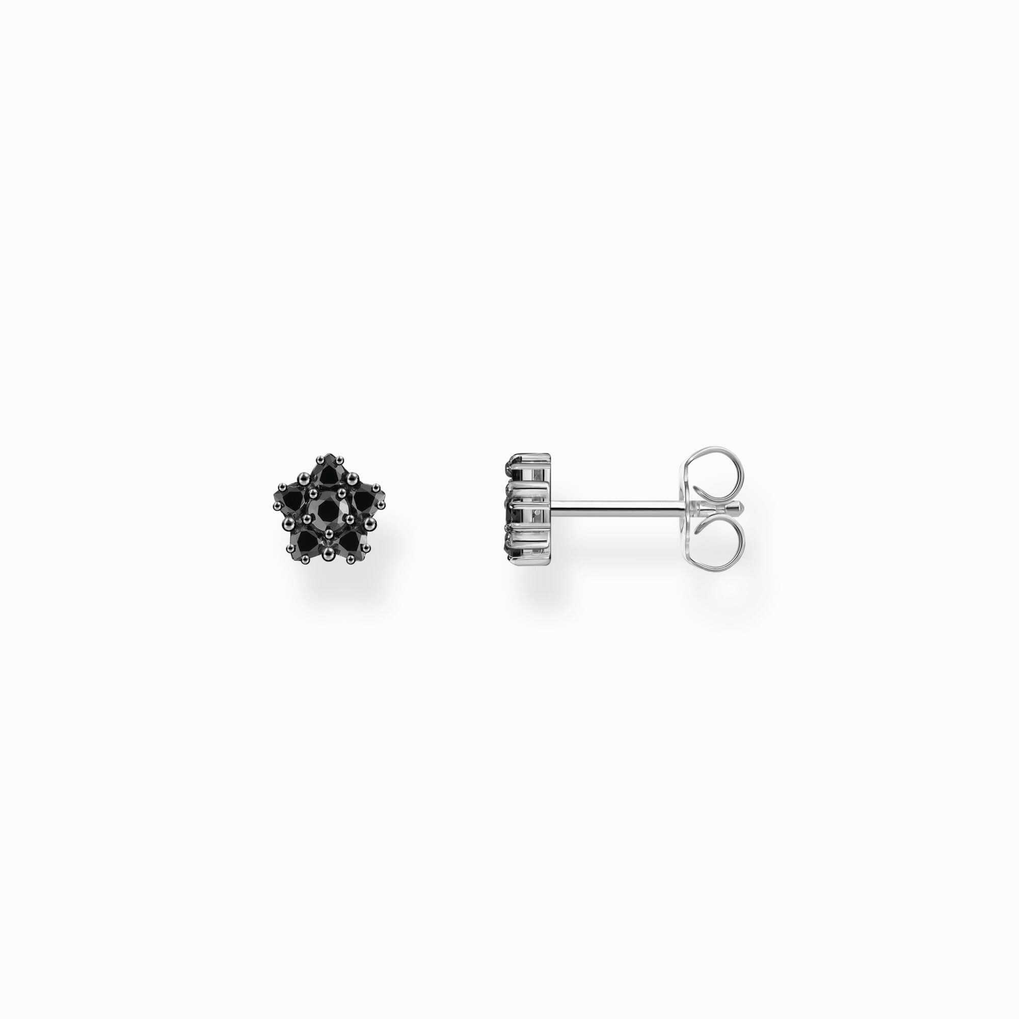Sterling Silver Heritage Black Zirconia Stud Earrings – Acotis