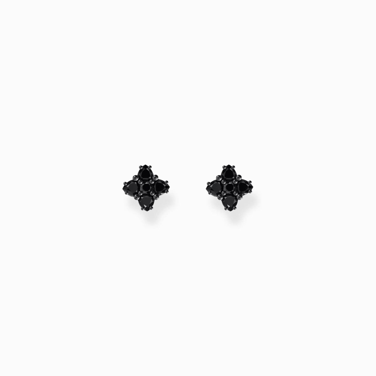 Sterling Silver Heritage Cross Black Zirconia Stud Earrings H2171 - 643 - 11Thomas Sabo Sterling SilverH2171 - 643 - 11