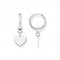 Sterling Silver Hoops with Hearts Earrings CR676 - 001 - 21Thomas Sabo Sterling SilverCR676 - 001 - 21