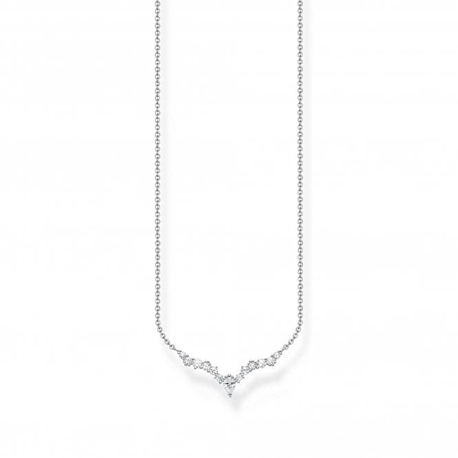 Sterling Silver Ice Crystals Necklace KE2172 - 051 - 14 - L45VThomas Sabo Charm Club CharmingKE2172 - 051 - 14