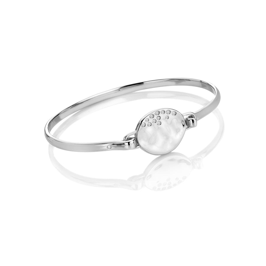 Sterling Silver Illuminate Bangle DC214Hot DiamondsDC214