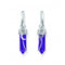 Sterling Silver Imitation Amethyst Chain Hoop Earrings CR722 - 643 - 13Thomas Sabo Sterling SilverCR722 - 643 - 13