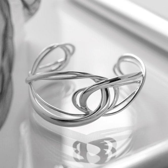 Sterling Silver Infinity Grande Cuff Bangle 71163RPKit Heath71163RP