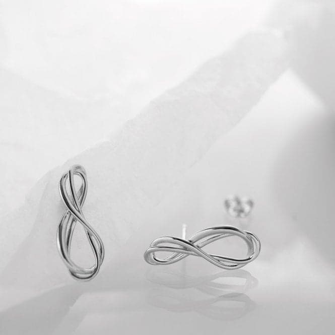 Sterling Silver Infinity Stud Earrings 41163RPKit Heath41163RP