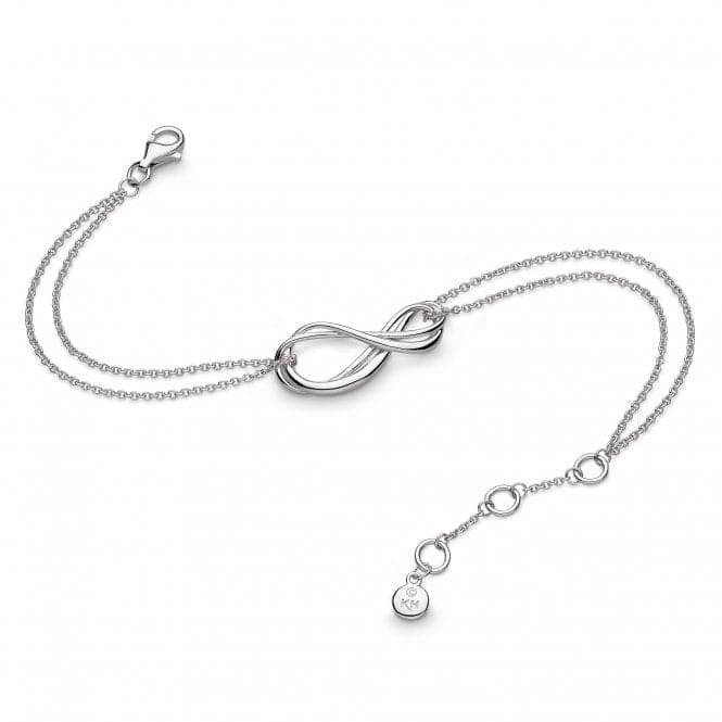 Sterling Silver Infinity Twin Chain Bracelet 71161RPKit Heath71161RP