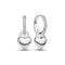 Sterling Silver Julia Creolo Earrings SJ - E2612 - CZSif JakobsSJ - E2612 - CZ