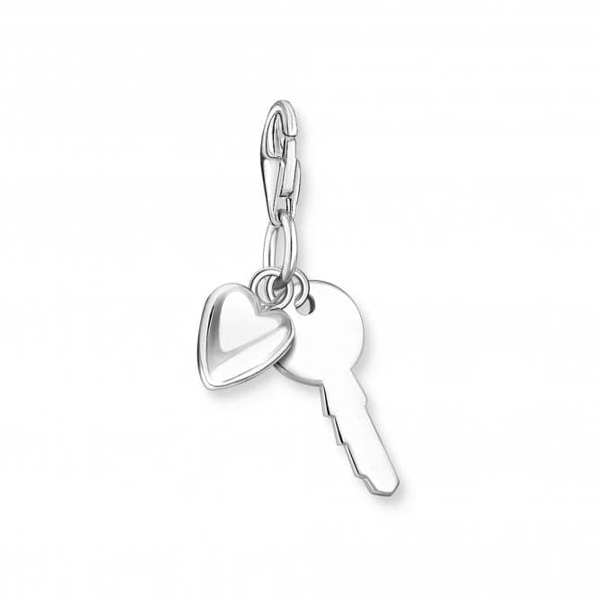 Sterling Silver Key Heart Charm 0349 - 001 - 12Thomas Sabo Charm Club0349 - 001 - 12