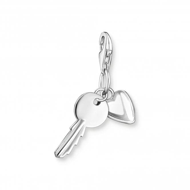 Sterling Silver Key Heart Charm 0349 - 001 - 12Thomas Sabo Charm Club0349 - 001 - 12