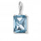 Sterling Silver Large Blue Facet Charm Pendant 1846 - 009 - 1Thomas Sabo Charm Club1846 - 009 - 1