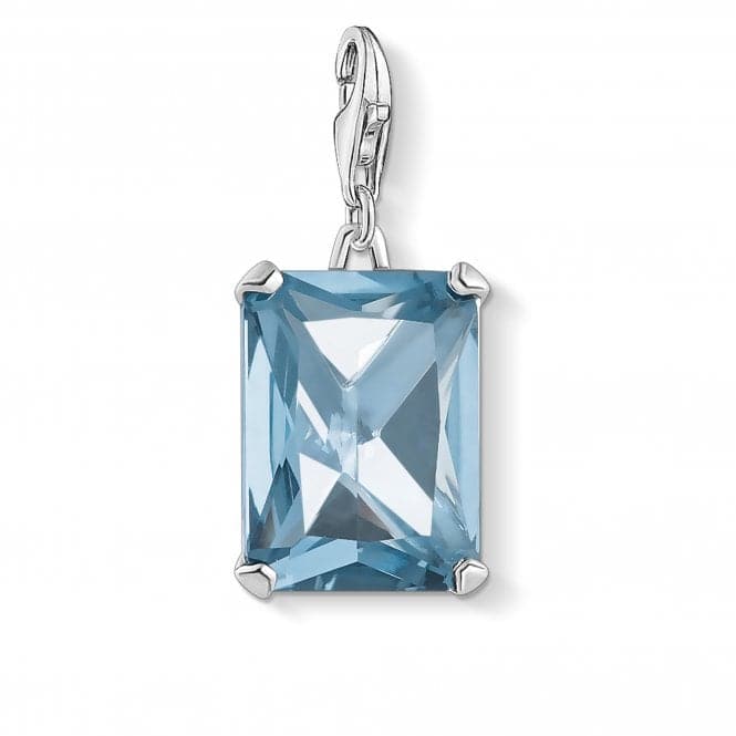 Sterling Silver Large Blue Facet Charm Pendant 1846 - 009 - 1Thomas Sabo Charm Club1846 - 009 - 1