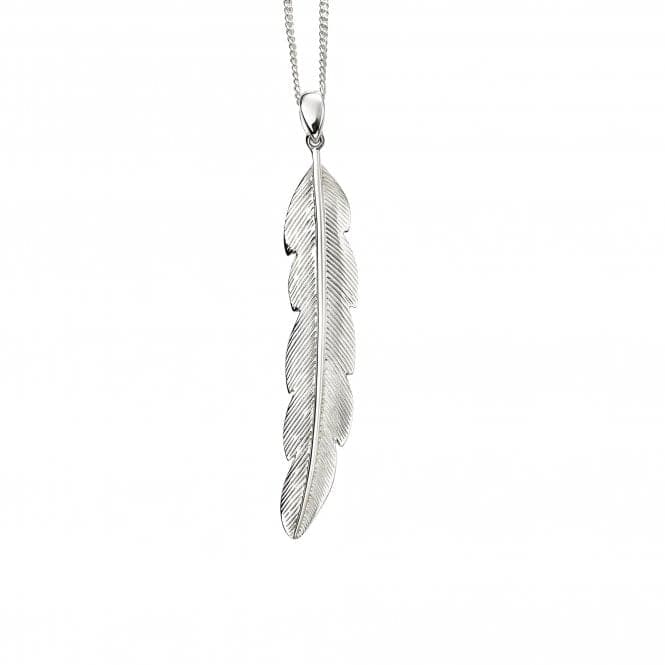 Sterling Silver Large Feather Pendant P4872BeginningsP4872