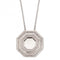 Sterling Silver Layered Octagon Zirconia Pendant P5077CFiorelli SilverP5077C