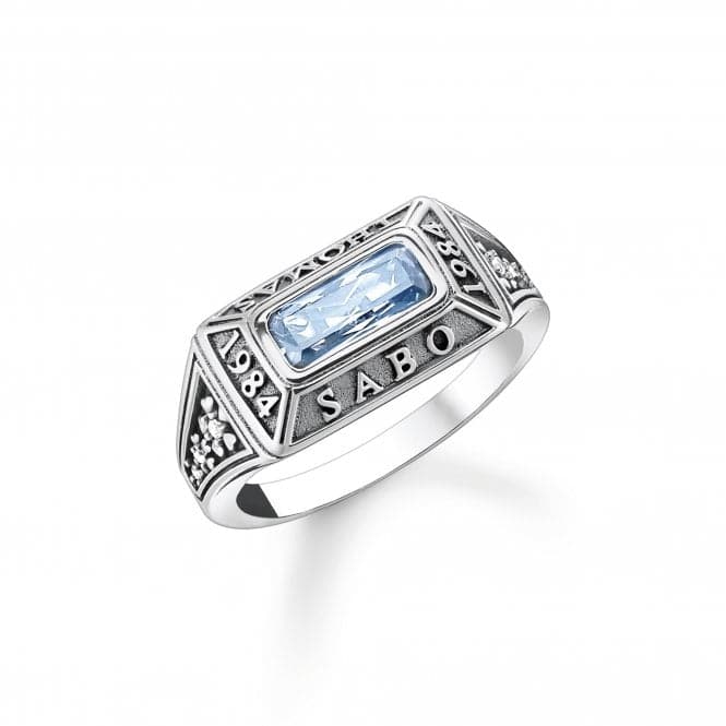 Sterling Silver Light Blue College Ring TR2340 - 644 - 31Thomas Sabo Sterling SilverTR2340 - 644 - 31 - 62