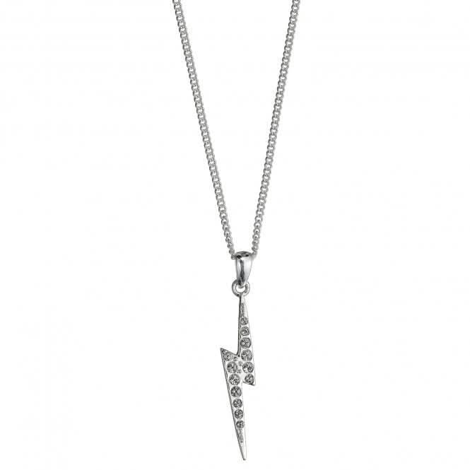 Sterling Silver Lightning Bolt Necklace with Crystal ElementsHarry PotterHPSN001