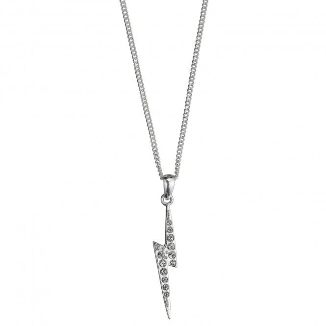 Sterling Silver Lightning Bolt Necklace with Crystal ElementsHarry PotterHPSN001