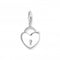 Sterling Silver Lock Heart Charm 0009 - 001 - 12Thomas Sabo Charm Club0009 - 001 - 12