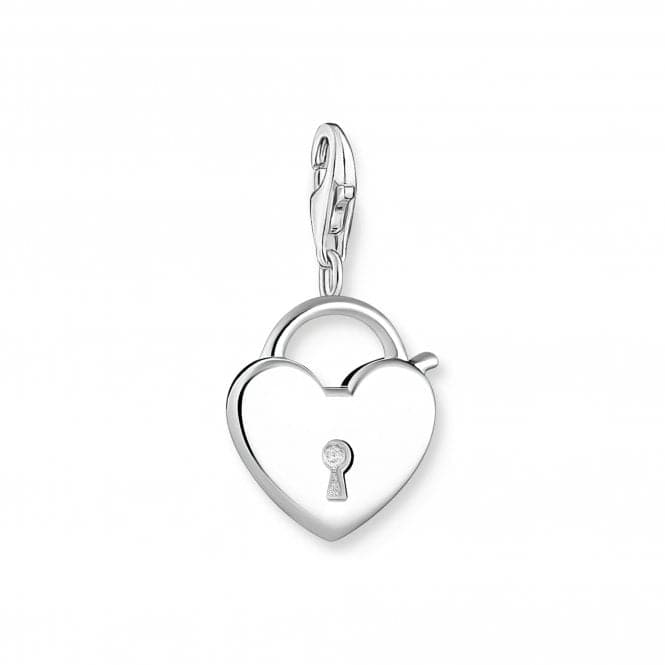 Sterling Silver Lock Heart Charm 0009 - 001 - 12Thomas Sabo Charm Club0009 - 001 - 12