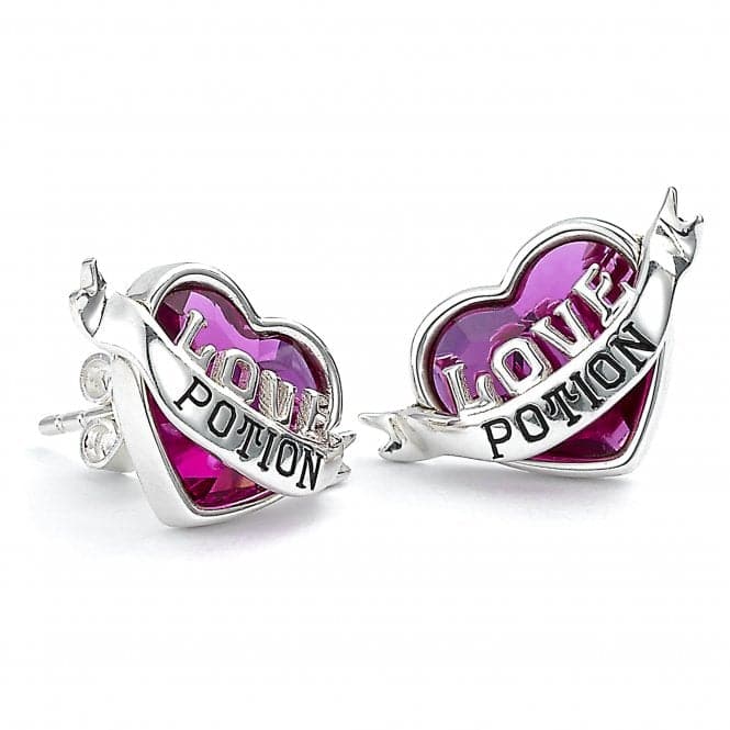 Sterling Silver Love Potion Stud Earrings with Crystal ElementsHarry PotterHPSE053