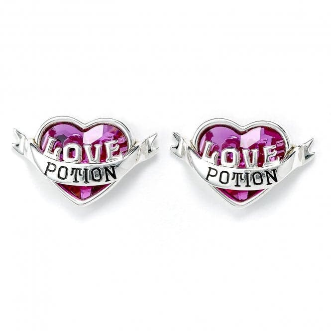 Sterling Silver Love Potion Stud Earrings with Crystal ElementsHarry PotterHPSE053