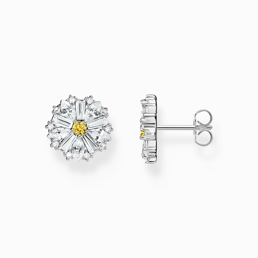 Sterling Silver Lovely Daisy Large Studs H2169 - 051 - 4Thomas Sabo Sterling SilverH2169 - 051 - 4