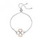 Sterling Silver Lucky in Love Rose Gold Accents Bracelet DL604Hot DiamondsDL604