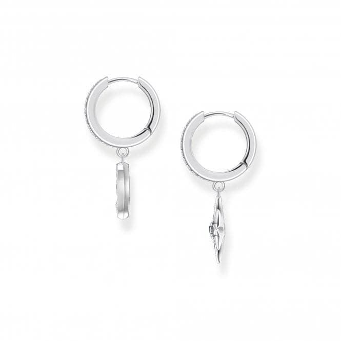 Sterling Silver Magic Stars Hoop Earrings CR682 - 945 - 7Thomas Sabo Sterling SilverCR682 - 945 - 7