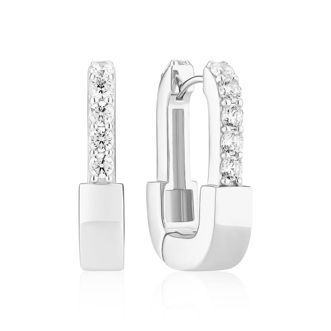 Sterling Silver Maratea Earrings SJ - E2453 - CZSif JakobsSJ - E2453 - CZ