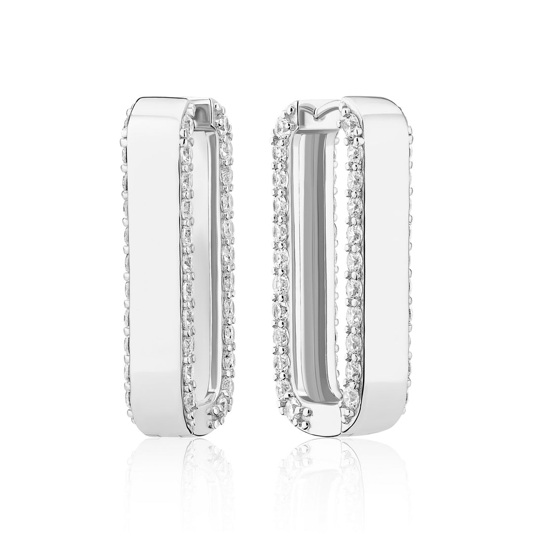 Sterling Silver Maratea Grande Earrings SJ - E2452 - CZSif JakobsSJ - E2452 - CZ