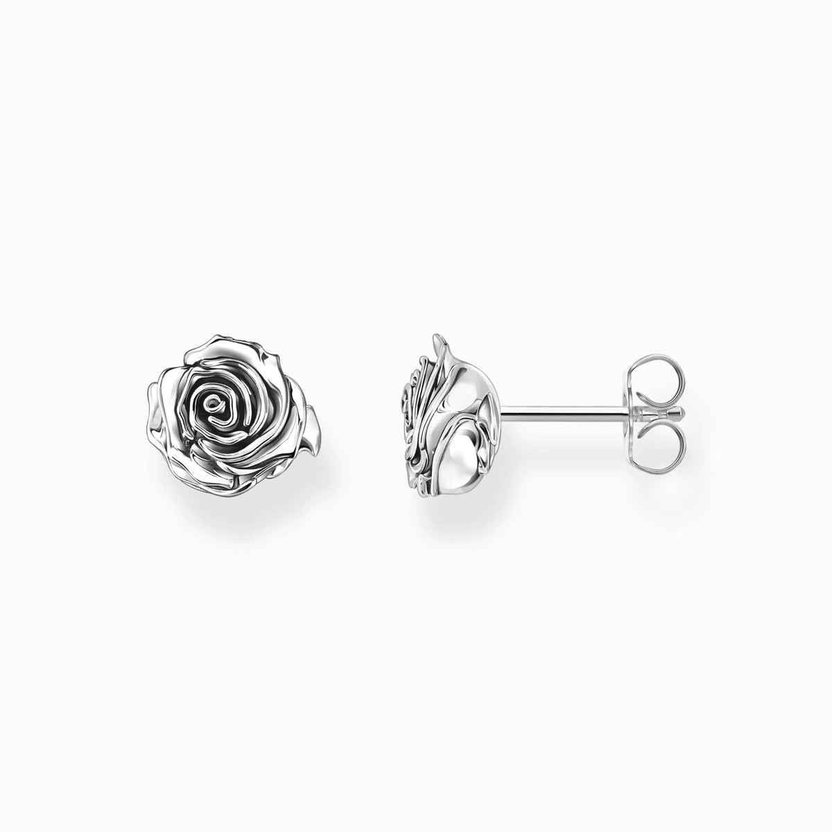 Sterling Silver Midnight Rose Ear Studs H2323 - 637 - 21Thomas Sabo Sterling SilverH2323 - 637 - 21