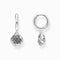 Sterling Silver Midnight Rose Hoop Earrings CR757 - 637 - 21Thomas Sabo Sterling SilverCR757 - 637 - 21
