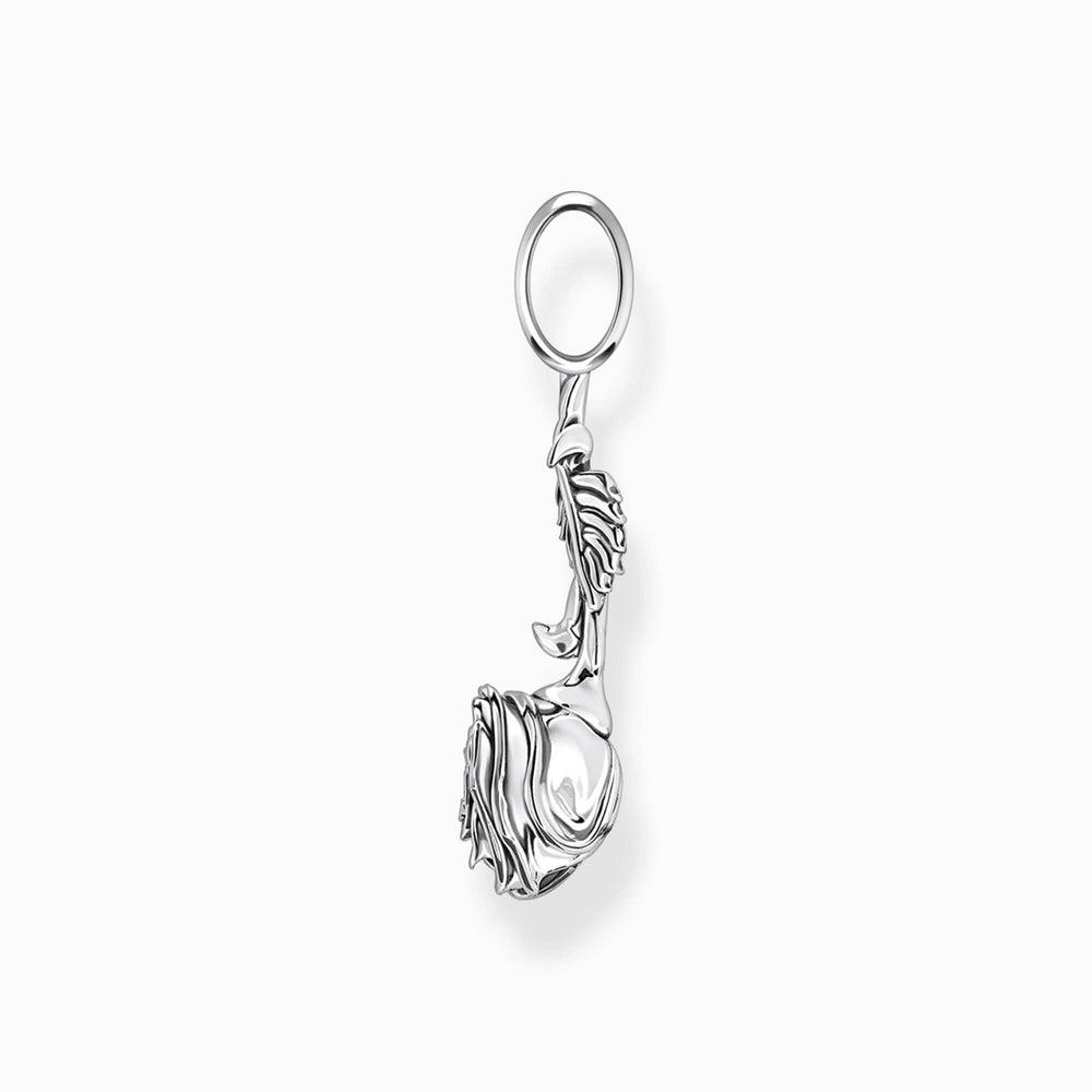 Sterling Silver Midnight Rose Pendant PE981-637-21