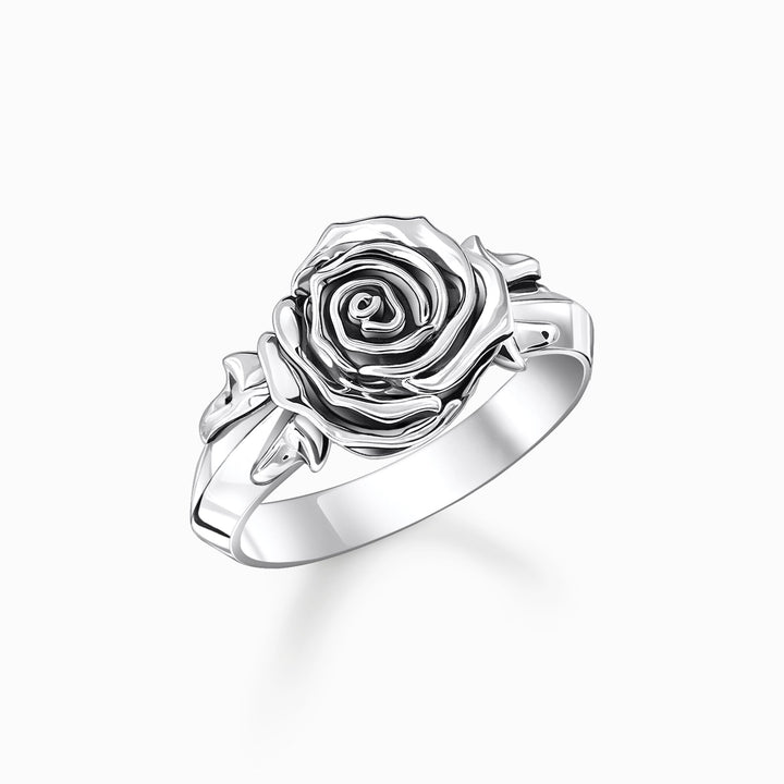 Sterling Silver Midnight Rose Ring TR2487 - 637 - 21Thomas Sabo Sterling SilverTR2487 - 637 - 21 - 50