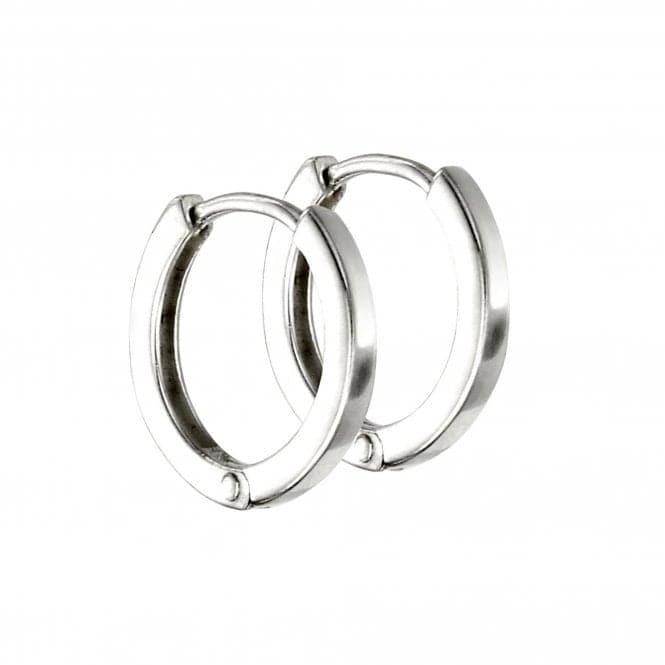 Sterling Silver Mini Flat Profile Huggie Hoop Earrings E5864BeginningsE5864