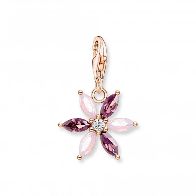 Sterling Silver Multicoloured Flower Charm Pendant 1874 - 323 - 7Thomas Sabo Charm Club1874 - 323 - 7