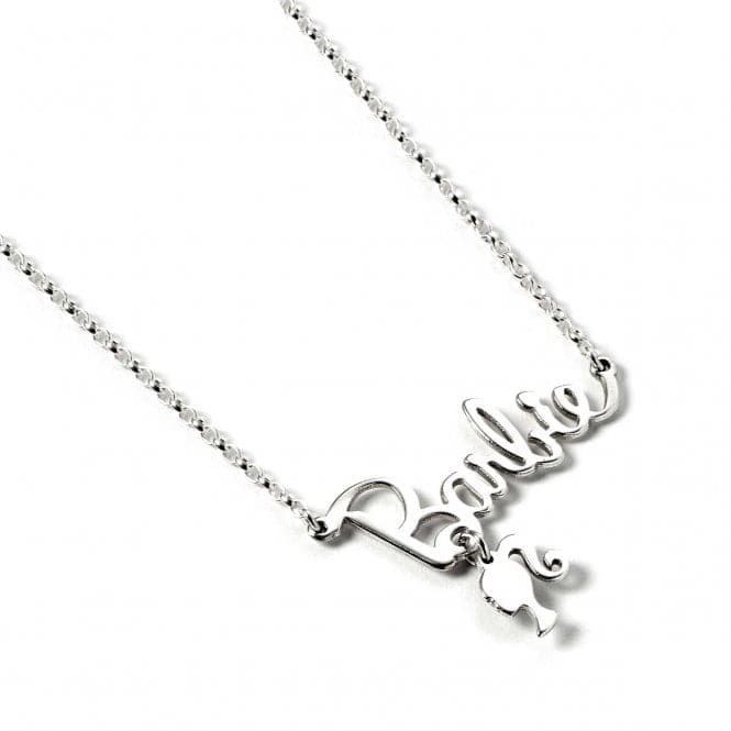 Sterling Silver Necklace Name Logo Silhouette Charm BMSN0022BarbieBMSN0022