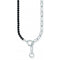 Sterling Silver Onyx Beads Zirconia Necklace KE2193 - 027 - 11 - L47VThomas Sabo Sterling SilverKE2193 - 027 - 11