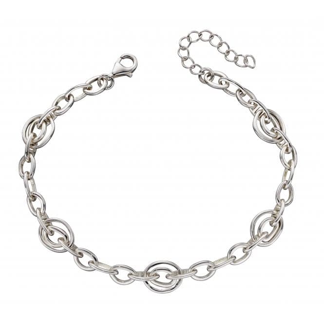 Sterling Silver Organic Double Hoop Bracelet B5233BeginningsB5233