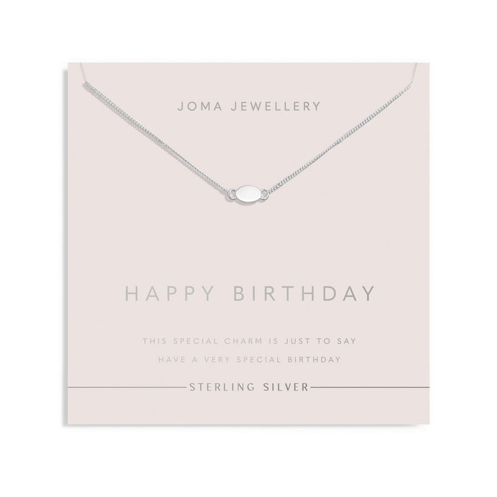 Sterling Silver Oval Necklace JJS0134Joma JewelleryJJS0134