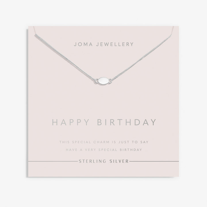 Sterling Silver Oval Necklace JJS0134Joma JewelleryJJS0134