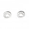 Sterling Silver Paw Print Stud Earrings A2063BeginningsA2063