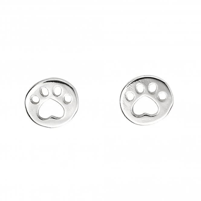 Sterling Silver Paw Print Stud Earrings A2063BeginningsA2063