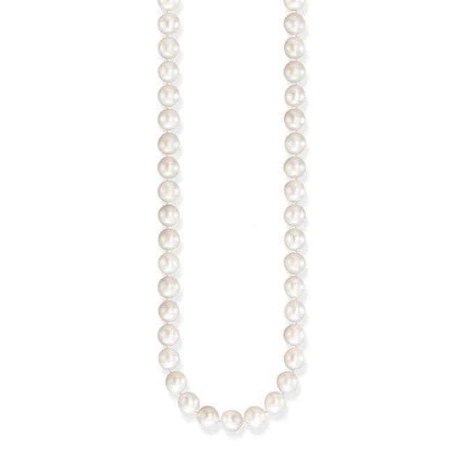 Sterling Silver Pearl Necklace KE2147 - 082 - 14 - L50VThomas Sabo Sterling SilverKE2147 - 082 - 14