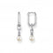 Sterling Silver Pearls And Links Hoop Earrings CR669 - 167 - 14Thomas Sabo Sterling SilverCR669 - 167 - 14