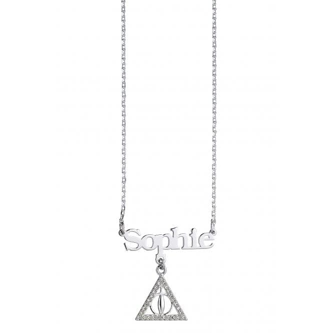 Sterling Silver Personalised Necklace with Deathly Hallows Charm Harry PotterHPSN002 - PS